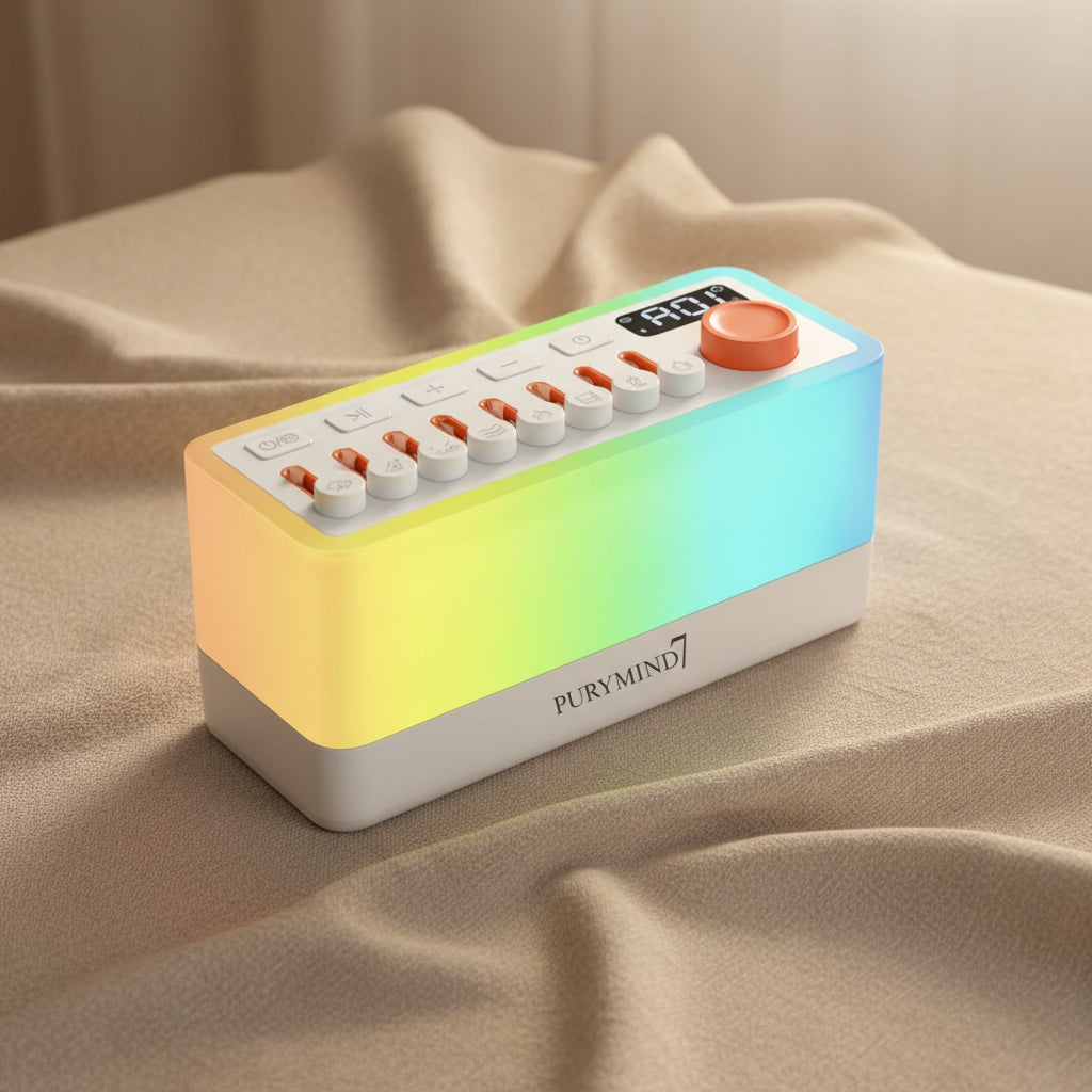 PuryTouch lumiere arc en ciel sur drap