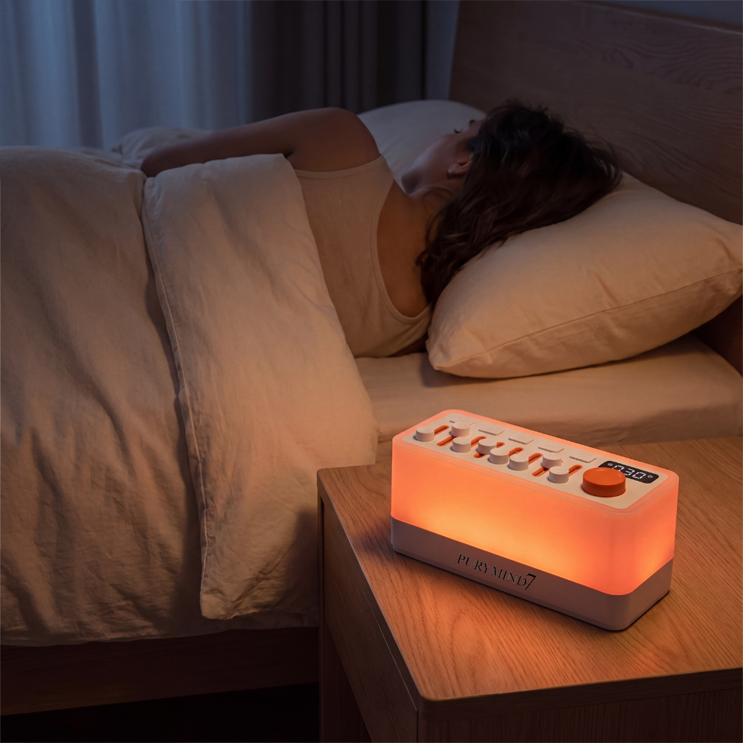 PuryTouch posé sur table de nuit